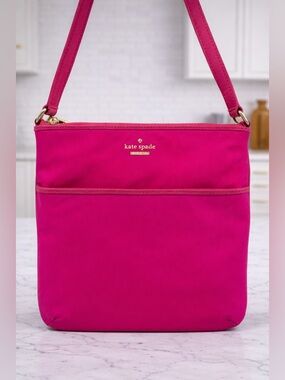 Kate Spade Blake Avenue Kaylie Pink Nylon Crossbody Bag Lightweight